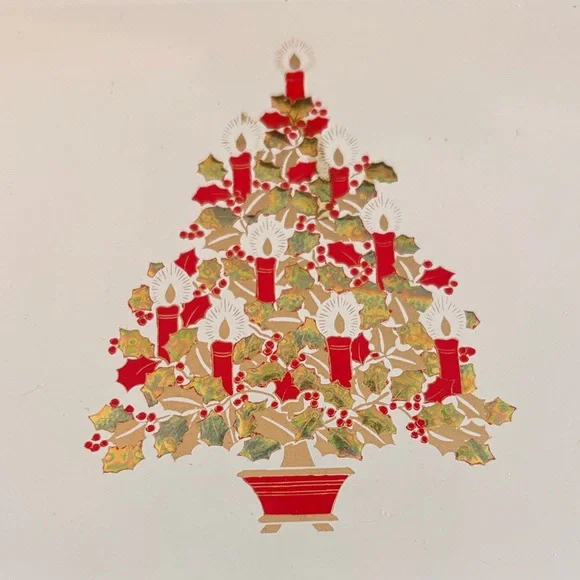 🎄Vintage 1970’s Otagiri Christmas Tree Tray and Coaster Set - Picture 2 of 7